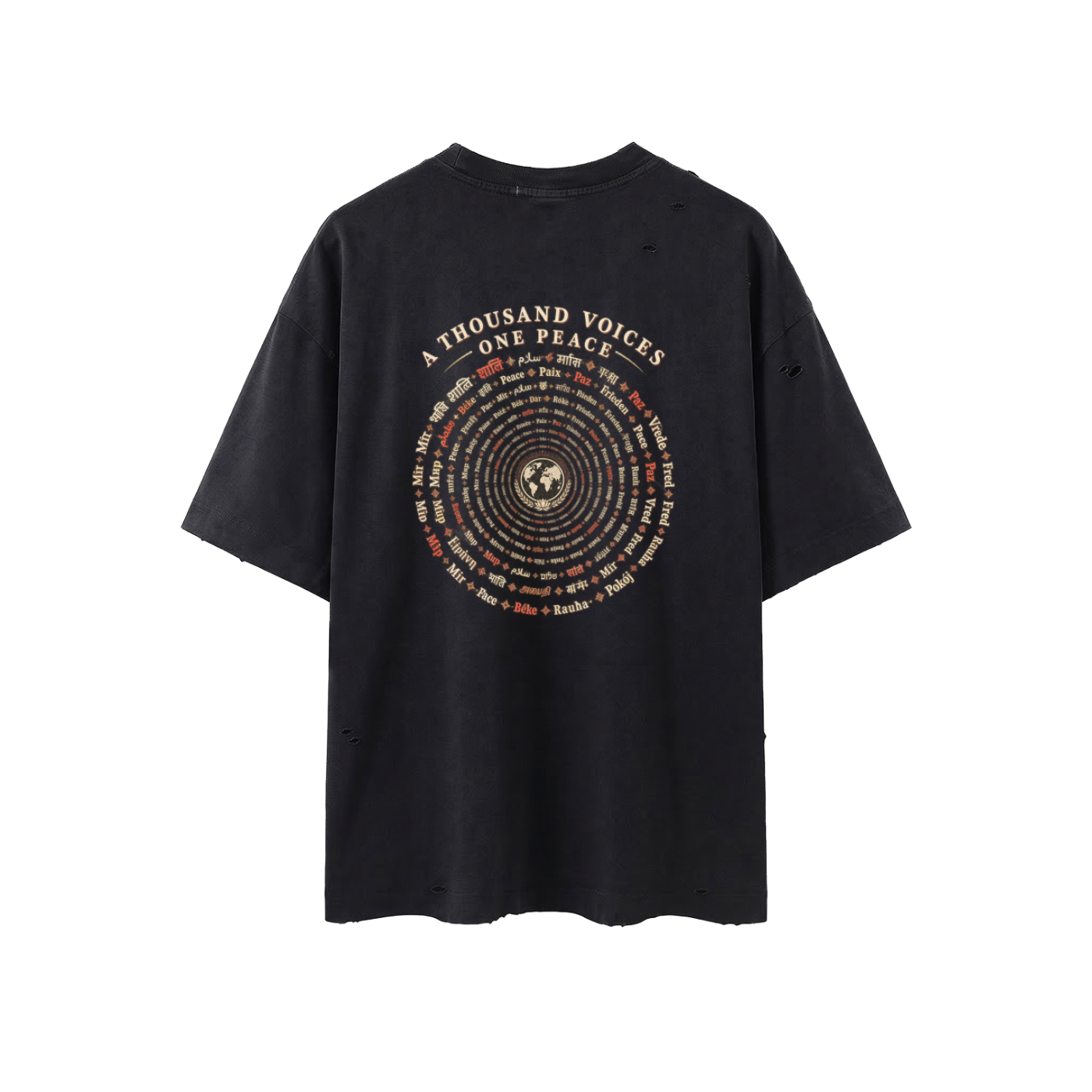 Thousand voice peace Oversized T-Shirt