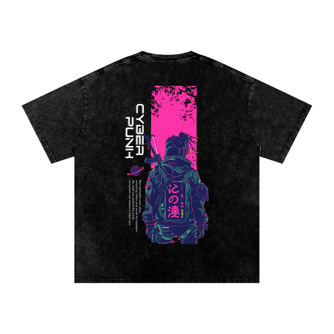 Cyber Punk Theme | Oversized Tee