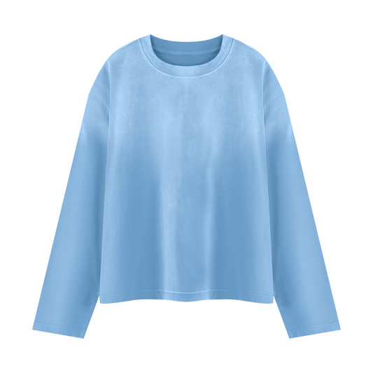 Unisex Sunfade Boxy Long Sleeve T-Shirt