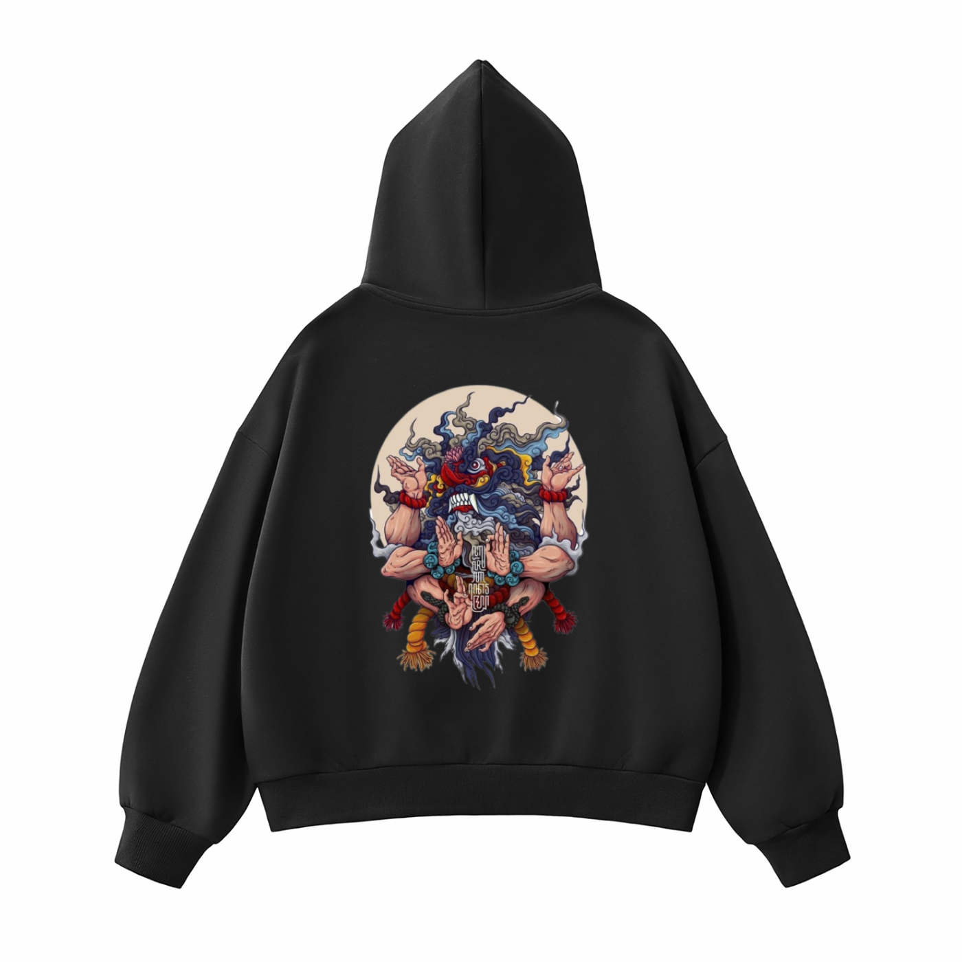 DEMON & GOD |  Full-Zip Boxy Hoodie