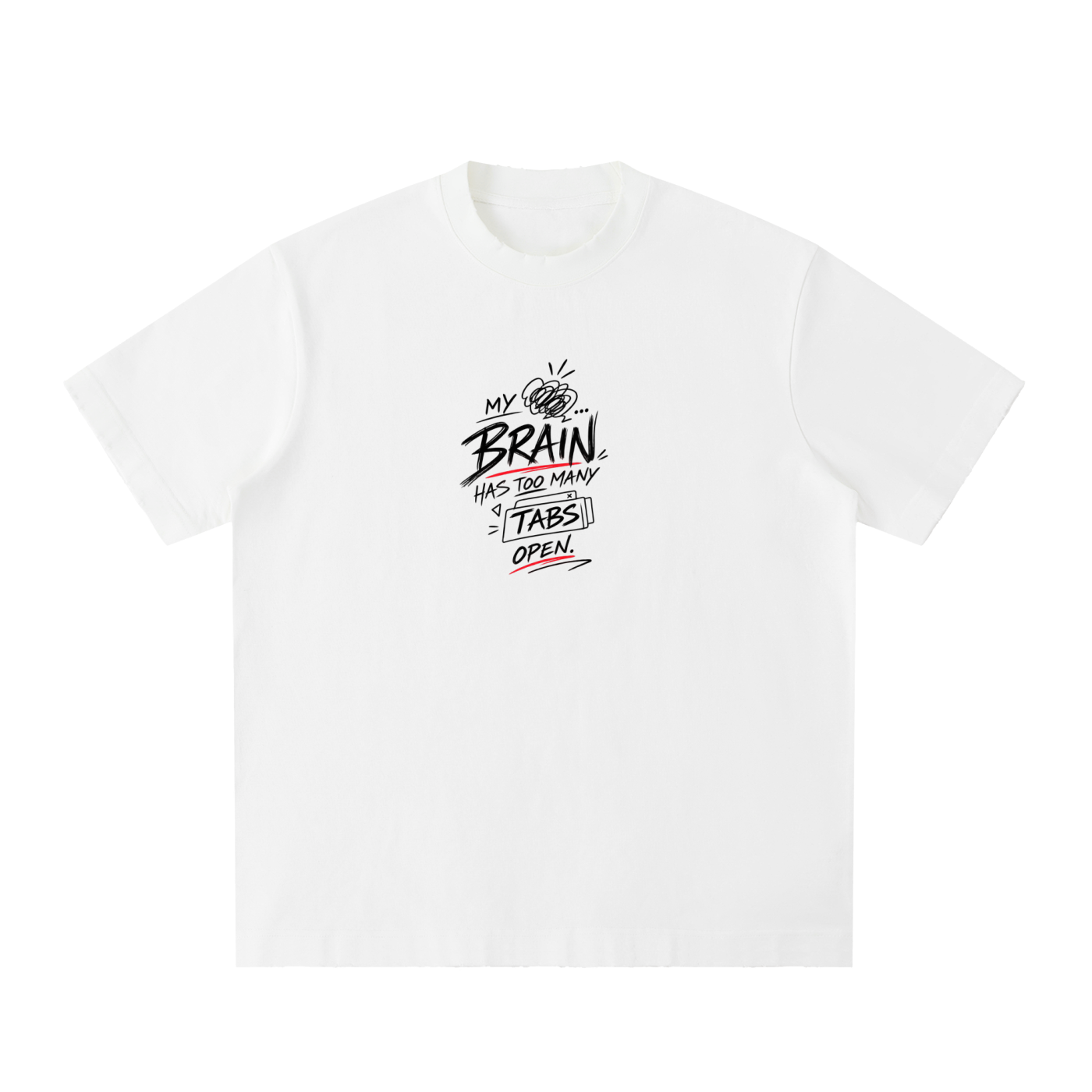 Heavyweight Vintage Washed Frayed T-Shirt