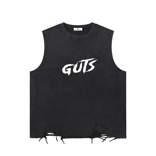 Snow Washed Raw-Hem Tank Top