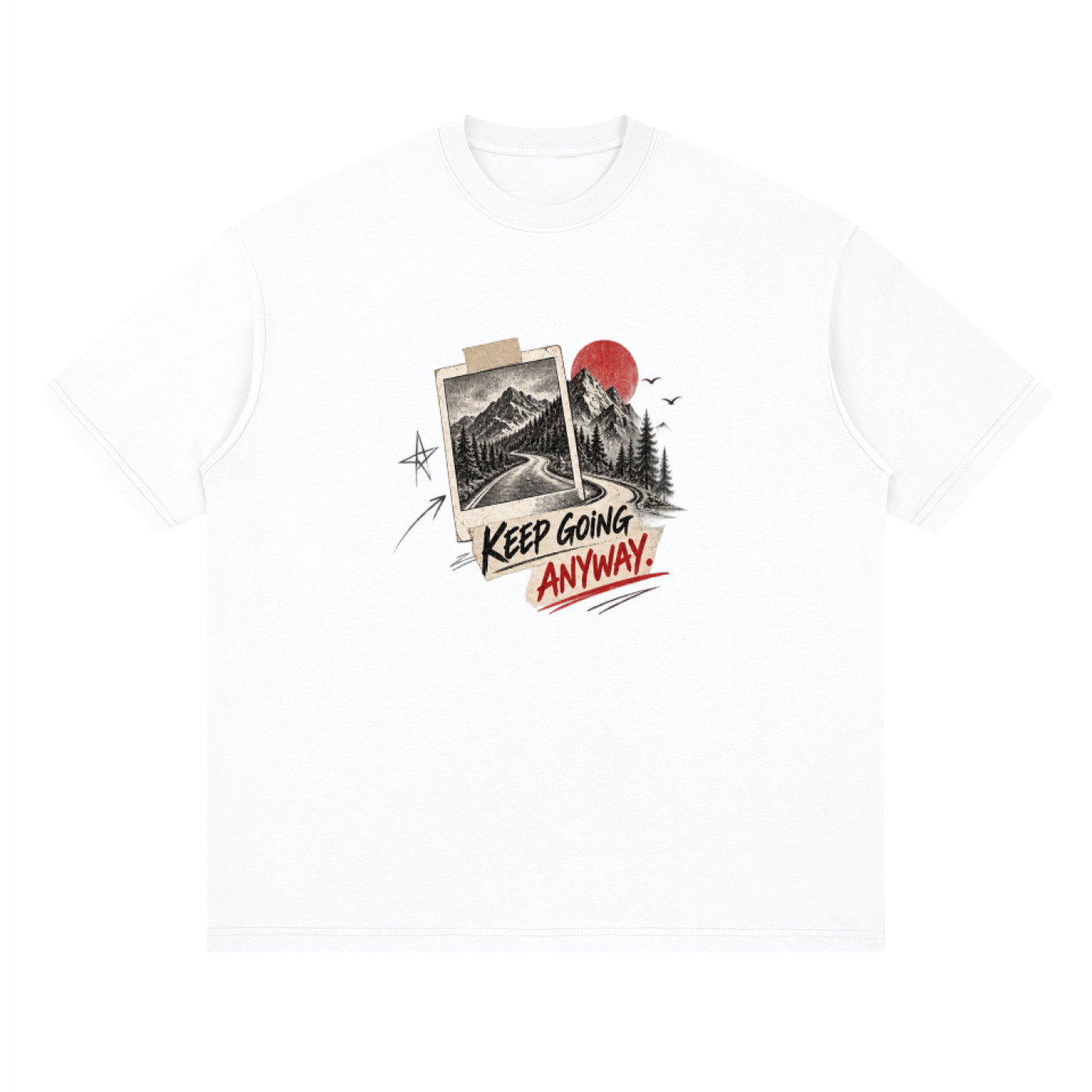 Streetwear Loose Drop Shoulder T-Shirt