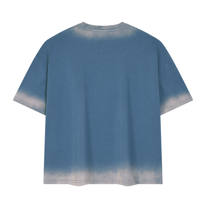 Unisex Boxy Sunfade Vintage Wash T-Shirt