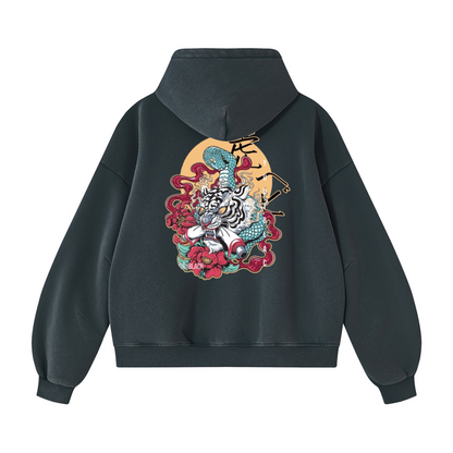 Orochi Fury | Vintage Wash  Hoodie