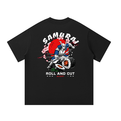 Samurai Sushi | Oversized Tee Black