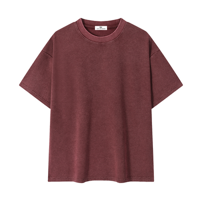 Mineral Wash Waffle Knit T-Shirt