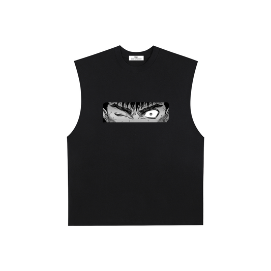 Raw Edge Cotton Tank Top