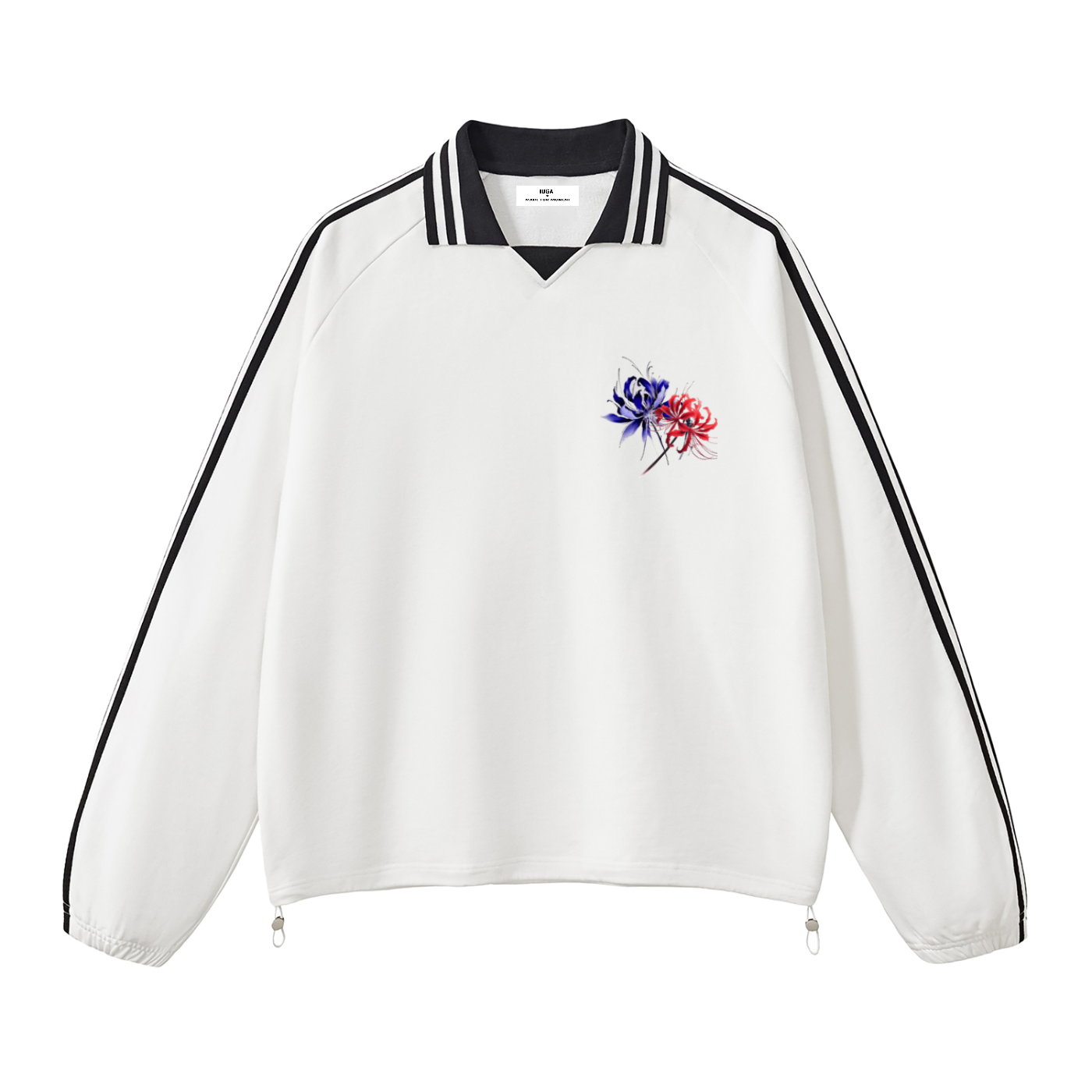 CONTRAST STRIPED | Collar Sweatshirt