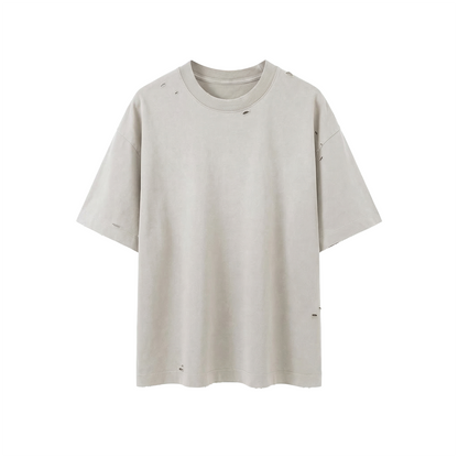 Vintage Washed Distressed Boxy Oversized T-Shirt