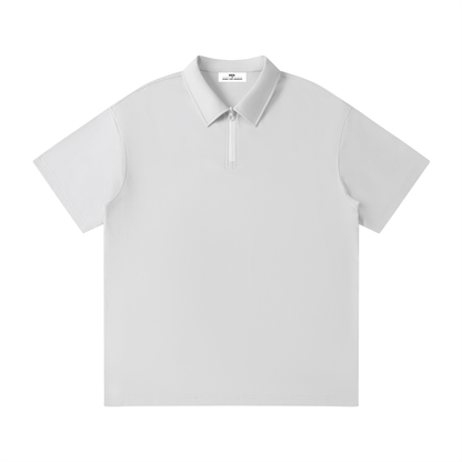 Unisex Quarter-Zip Polo Shirt