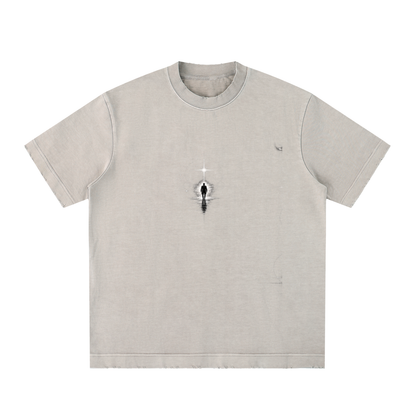 Heavyweight Vintage Washed Frayed T-Shirt