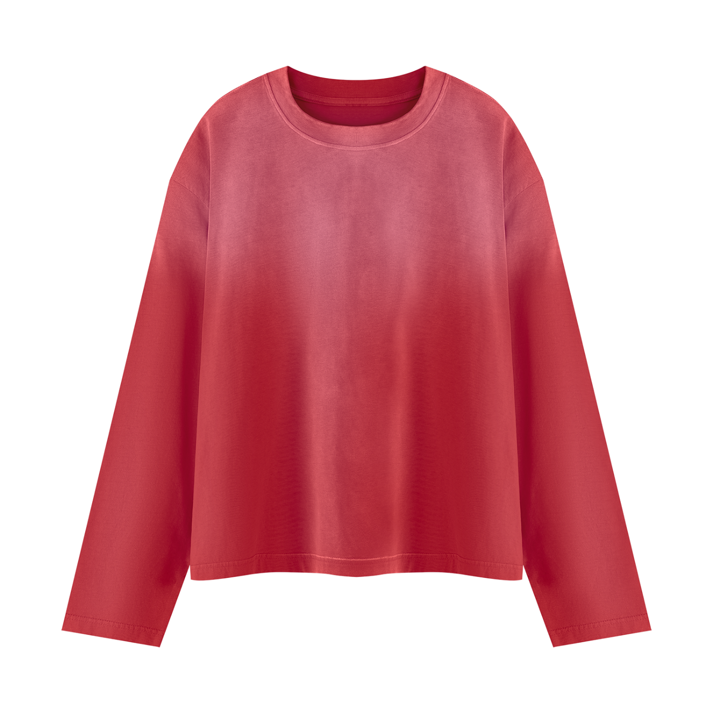Unisex Sunfade Boxy Long Sleeve T-Shirt