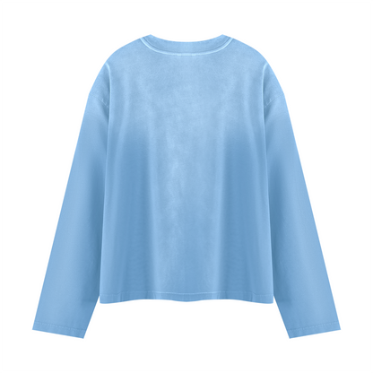 Unisex Sunfade Boxy Long Sleeve T-Shirt