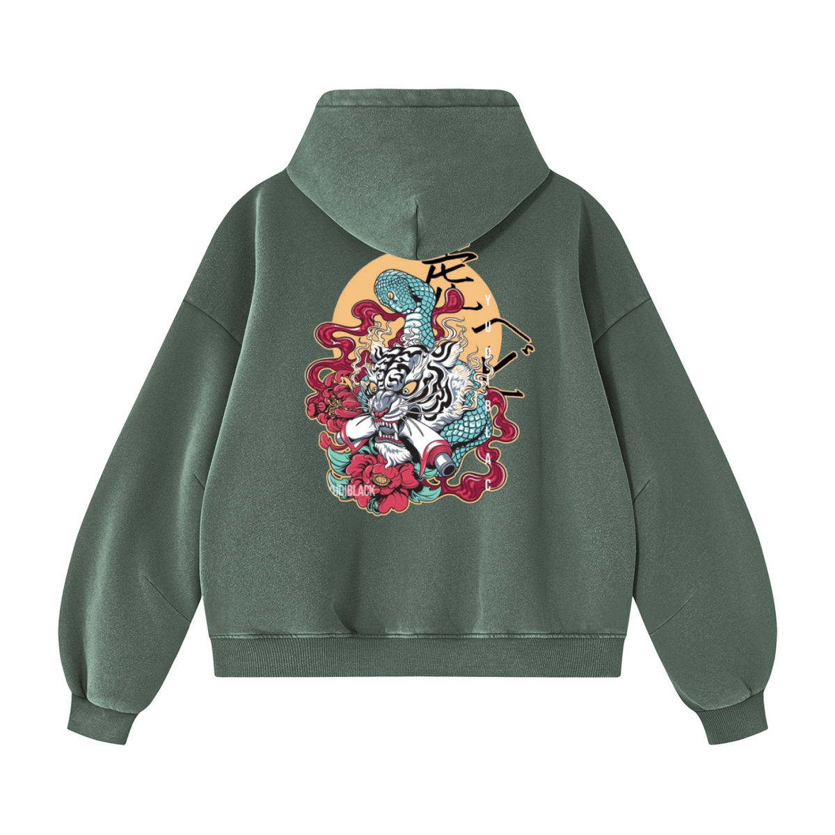 Orochi Fury | Vintage Wash  Hoodie