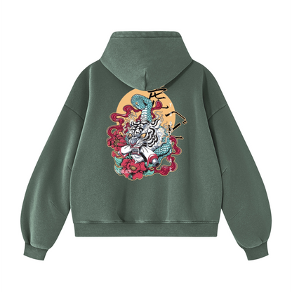 Orochi Fury | Vintage Wash  Hoodie