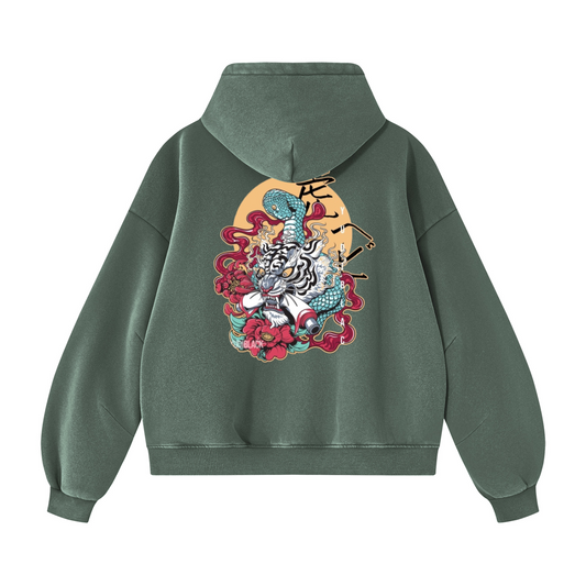 Orochi Fury | Vintage Wash  Hoodie
