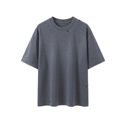 Vintage Washed Distressed Boxy Oversized T-Shirt