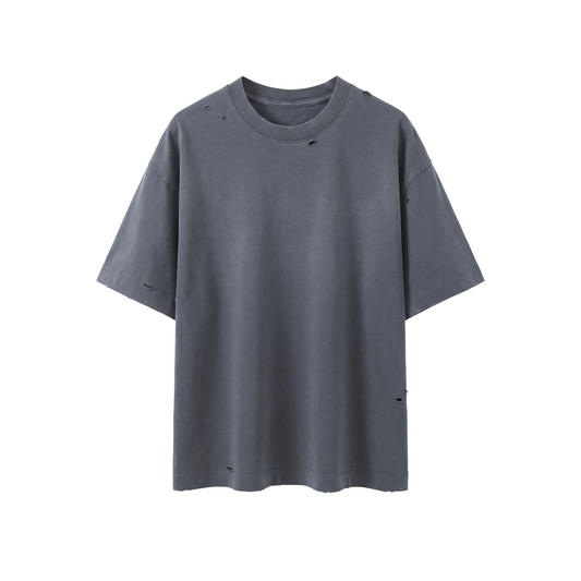 Vintage Washed Distressed Boxy Oversized T-Shirt