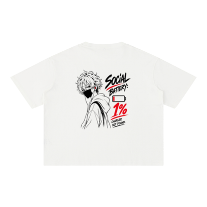 Mineral Wash Boxy Cotton T-Shirt