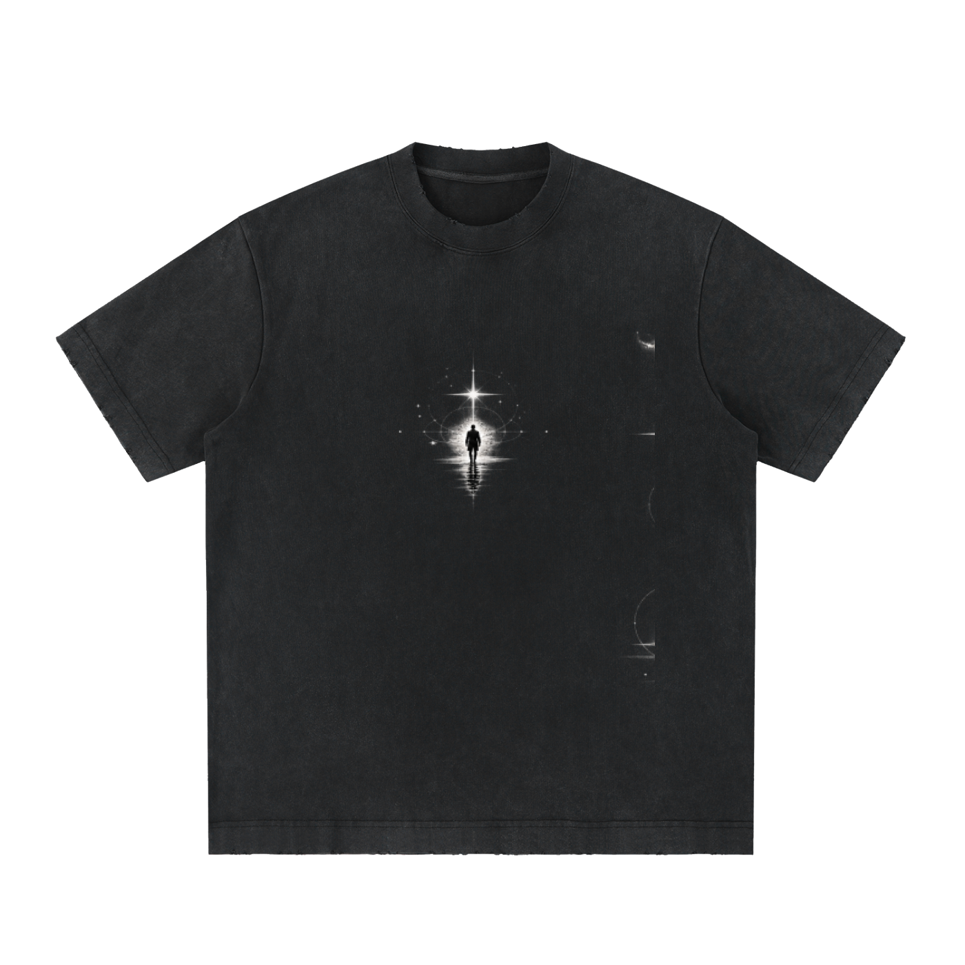 Heavyweight Vintage Washed Frayed T-Shirt