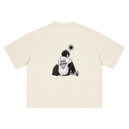 Dont distub printed oversized tshirt