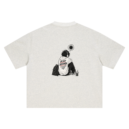 Dont distub printed oversized tshirt