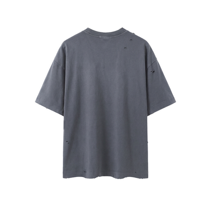 Vintage Washed Distressed Boxy Oversized T-Shirt