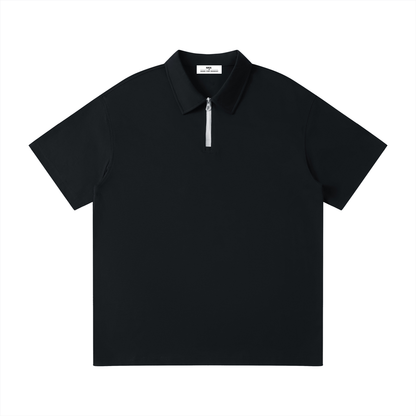 Unisex Quarter-Zip Polo Shirt