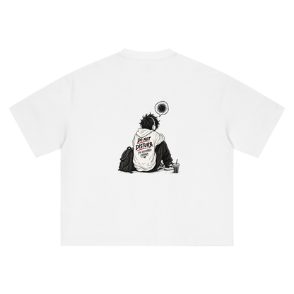 Dont distub printed oversized tshirt