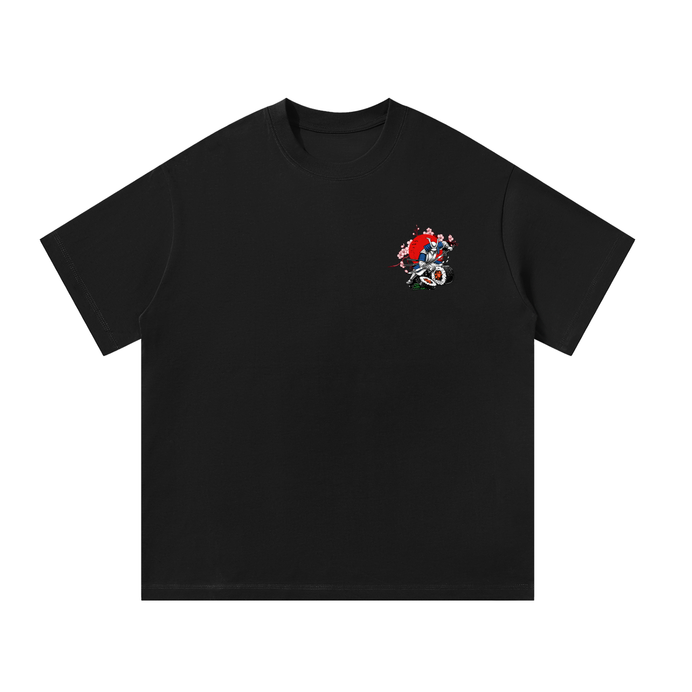 Samurai Sushi | Oversized Tee Black