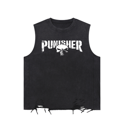Punisher |Raw-Hem Tank Top