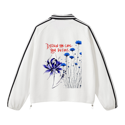 CONTRAST STRIPED | Collar Sweatshirt