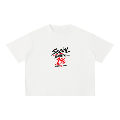 Mineral Wash Boxy Cotton T-Shirt